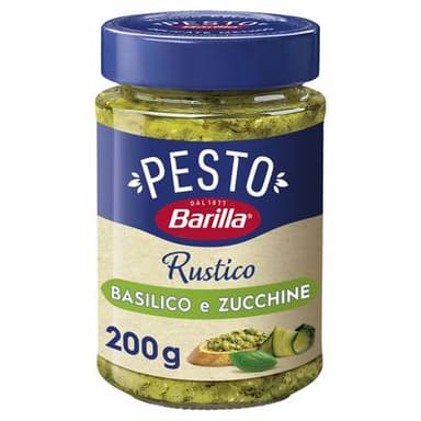Barilla Sauce Pesto Rustico Basilic et Courgettes, 200g