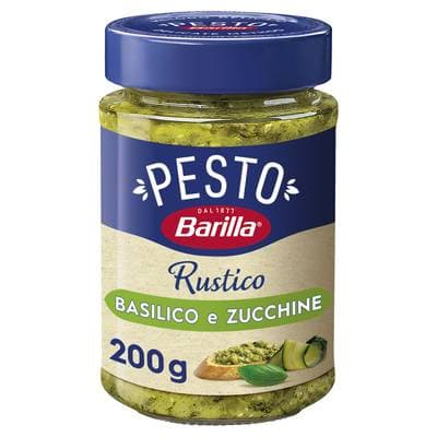 Barilla Sauce Pesto Rustico Basilic et Courgettes, 200g