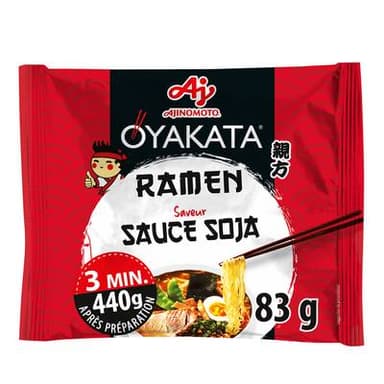 Oyakata Soupe Nouilles Ramen saveur Sauce Soja en sachet, 83g