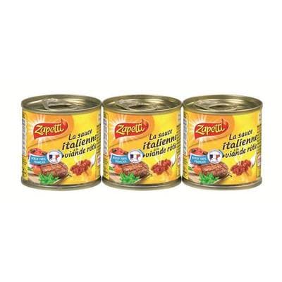 Zapetti Sauce bolognaise à la viande rotie, 3x95g