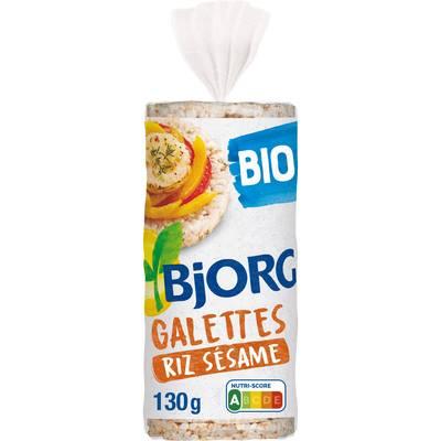 3229820167398 - Bjorg - Galettes de riz complet au sésame bio