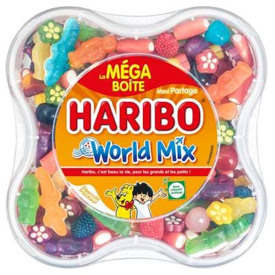 Haribo Bonbons Assortiment World Mix Méga Boîte, 850g