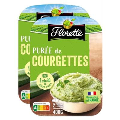 Florette Purée de Courgettes, Lot de 2x400g