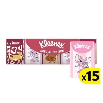 Kleenex Mouchoirs étuis pour enfants licence aléatoire, 15  étuis