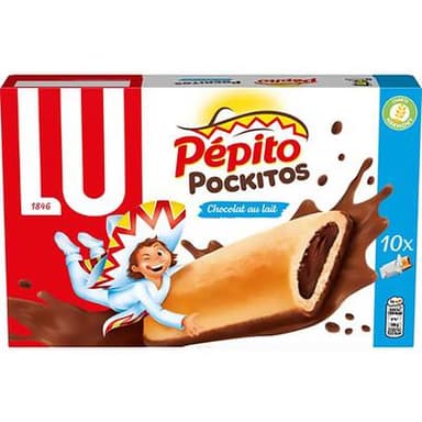 Pépito Pockitos Lait x10, 295g