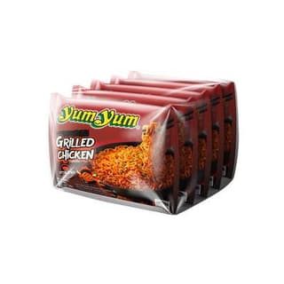 Yum Yum Nouilles instantanées saveur poulet grillé en sachet, 5x60g