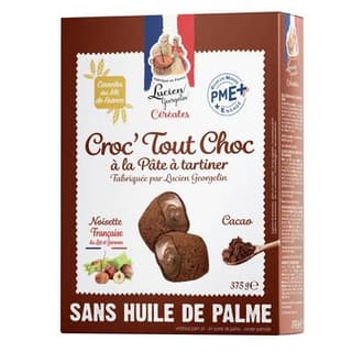 Lucien Georgelin  Céréales Croquante Fourrée Chocolat, 375g