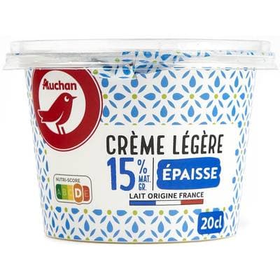 Auchan Crème Fraiche 15%mg, 200g