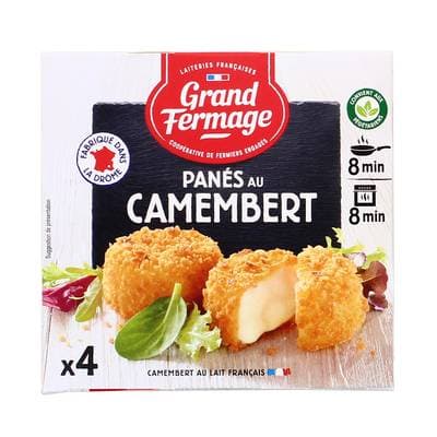 Grand Fermage Panés au camembert, 4x25g