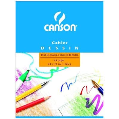 Canson Cahier de dessin 24 x 32 cm, 24  pages
