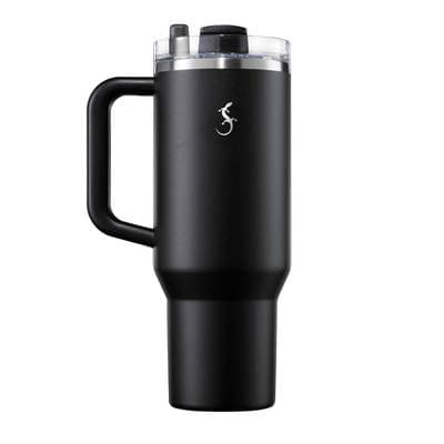 Lurch Gourde isotherme en inox Noir Big Cup, 1,2L
