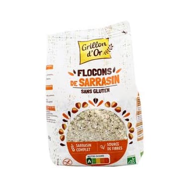 Grillon Or Flocons de Sarrasin, sans gluten, Bio, 500g