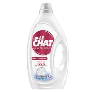 Le Chat Lessive Liquide Excellence Boost Détachant, 1,62L