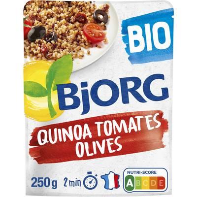 3229820181899 - Bjorg Veggie - Quinoa Tomates Olives Plat Cuisiné Bio 