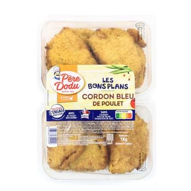 Père Dodu Cordons Bleu de Poulet, 10x100g