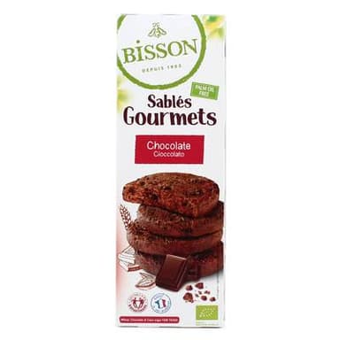 Bisson Sablés tout chocolat bio, 150g