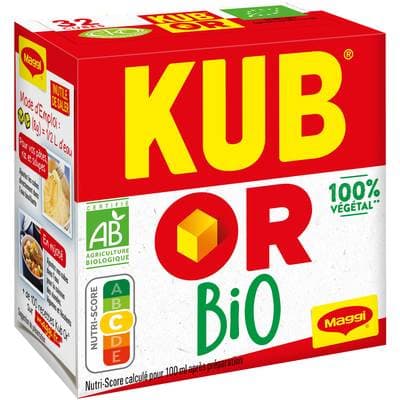 Maggi Bouillon en cubes Bio Kub Or - 32 cubes, 32x4g