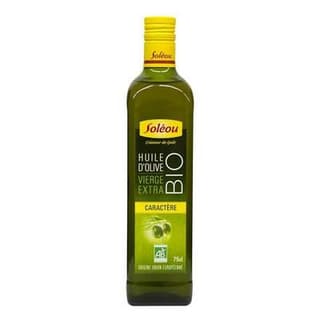 Soléou Huile d'olive vierge extra bio caractère, 75cl