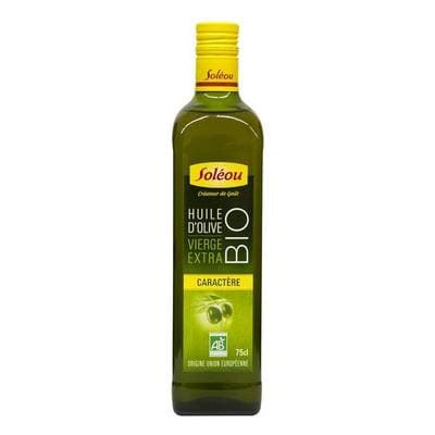 Soléou Huile d'olive vierge extra bio caractère, 75cl