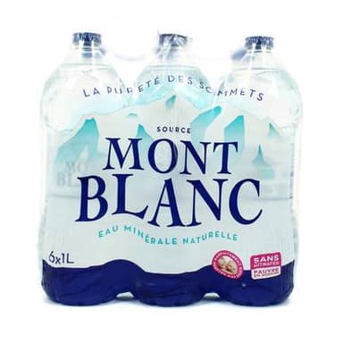 Mont Blanc Eau minérale naturelle, 6x1L