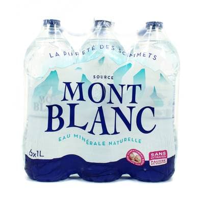 Source Mont Blanc Eau minérale naturelle, 6x1L