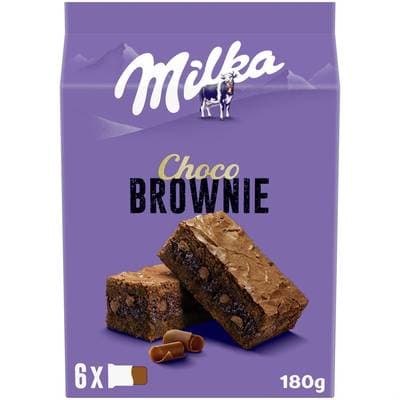 Milka Gâteaux brownie au chocolat Choco Brownie, 180g