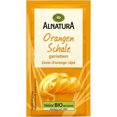 Alnatura Zeste d'orange râpé Bio, 5g