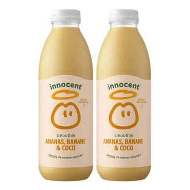 innocent Smoothie Ananas Banane & Coco - C'est Parti Mon Coco, Lot de 2x75cl