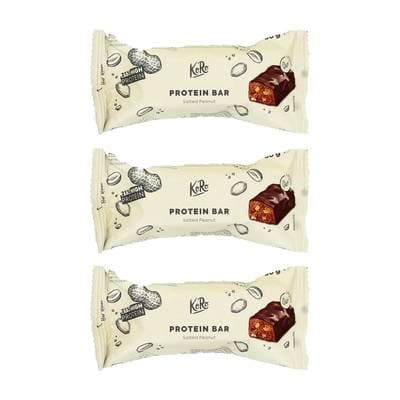 Koro Barre protéinée vegan cacahuètes salées bio, Lot de 3x50g