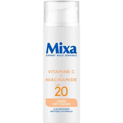 Mixa Crème Anti-tâches Corps Teint Irregulier Vitamine C Niacinamide SPF20, 50ml