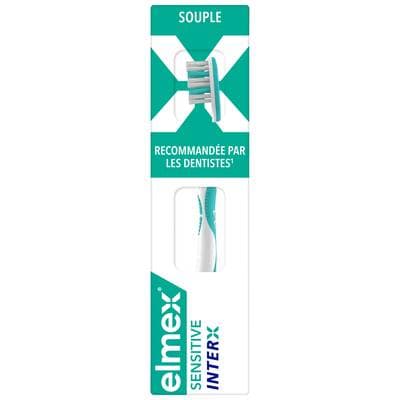 Elmex Brosse à dents sensitive interx souple, 1 brosse à dents