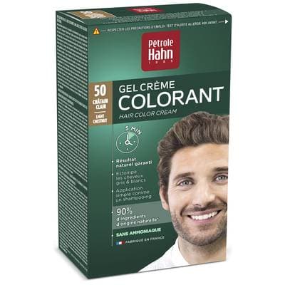 Pétrole Hahn Crème colorante châtain clair n°50