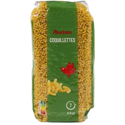 Auchan Pâtes Coquillettes, 1kg