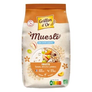 Grillon Or Muesli aux Fruits BIO, 1Kg