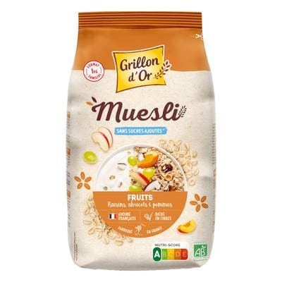 Grillon Or Muesli aux Fruits BIO, 1Kg