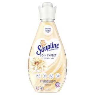 Soupline Adoucissant Ultra Concentré Douceur Délicate Fraîcheur Pure Soin Expert, 740ml