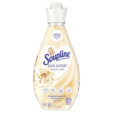 Soupline Adoucissant Ultra Concentré Douceur Délicate Fraîcheur Pure Soin Expert, 740ml