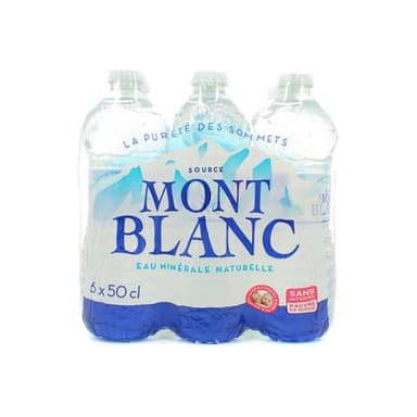Mont Blanc Eau minérale naturelle, 6x50cl