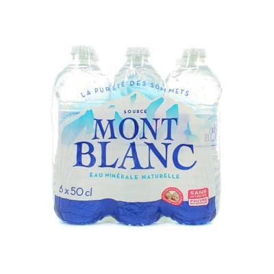 Mont Blanc Eau minérale naturelle, 6x50cl