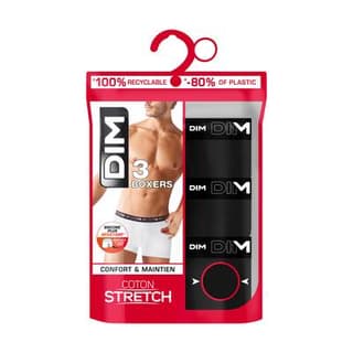Dim Boxer Coton Stretch x3, Taille 5