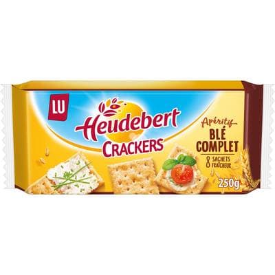 Heudebert Les crakers blé complet, 250g