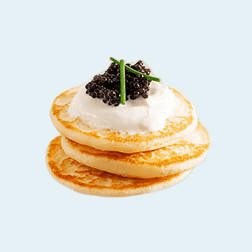 Blinis et produits tartinables de la mer