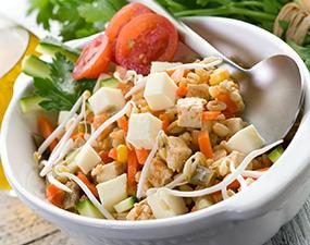 Salade au tofu