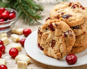 Cookie canneberges chocolat blanc