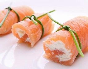 Millefeuilles saumon fumé et fromage frais 