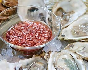 Vinaigre aux échalotes (pour accompagner les huîtres)