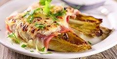 Endives gratinées au jambon 