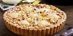 TARTE AUX POIRES,  RAISINS ET MIEL