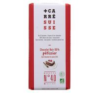 Carré Suisse Chocolat noir 65% pâtissier bio, 200g