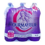 Courmayeur Eau minérale naturelle, 6x1L